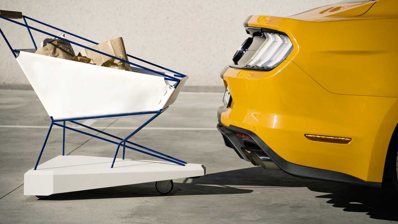 Ford self-braking shopping cart