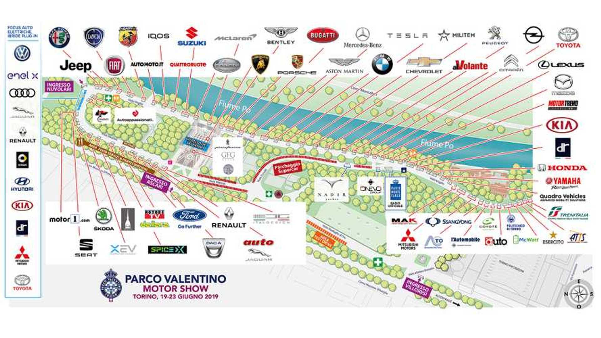 Parco Valentino, la mappa per visitare