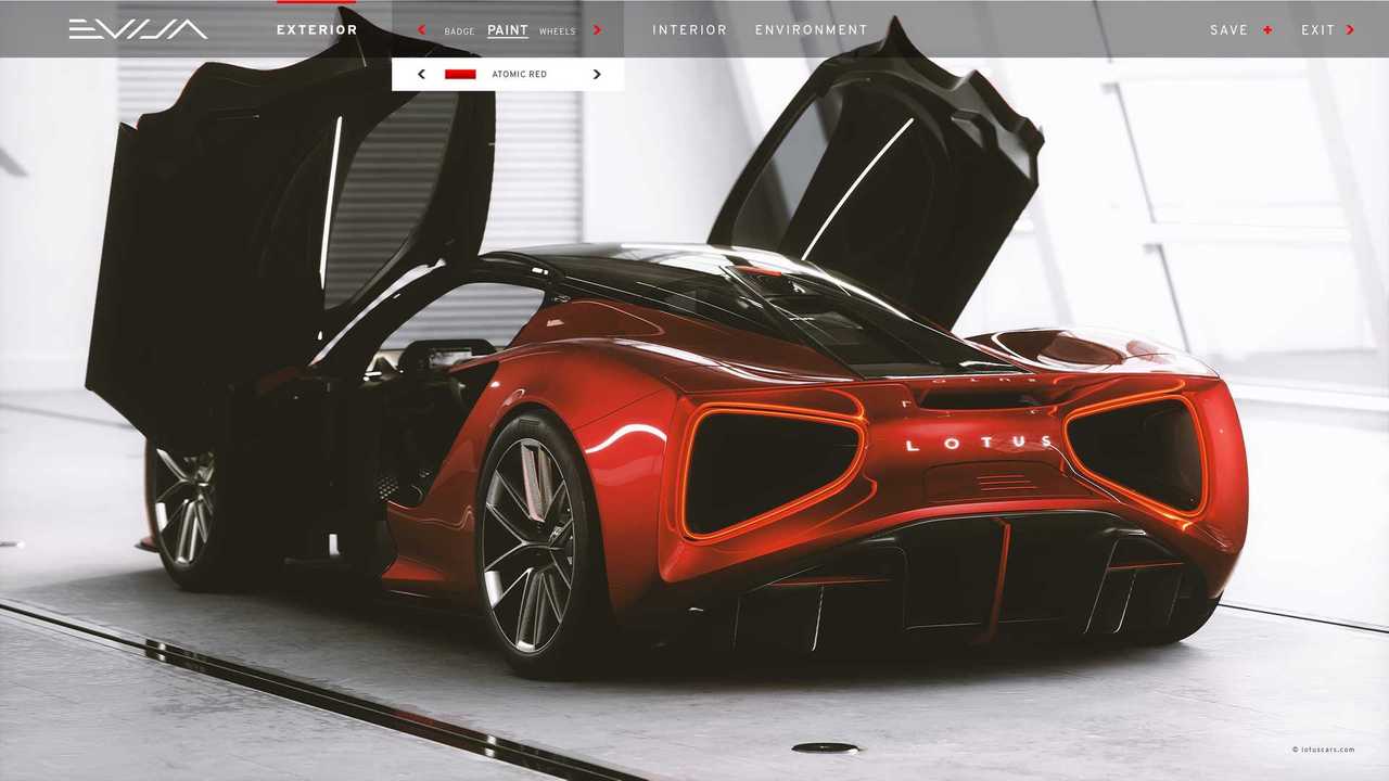 Lotus Evija Configurator