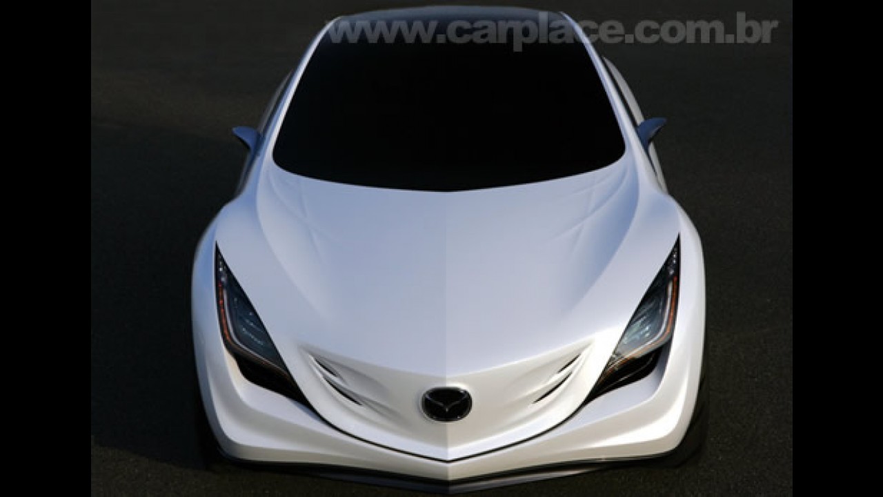 Mazda divulga mais imagens e detalhes do futurístico Kazamai Concept