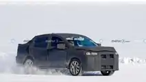 Un misterioso prototipo Fiat berlina sulla neve