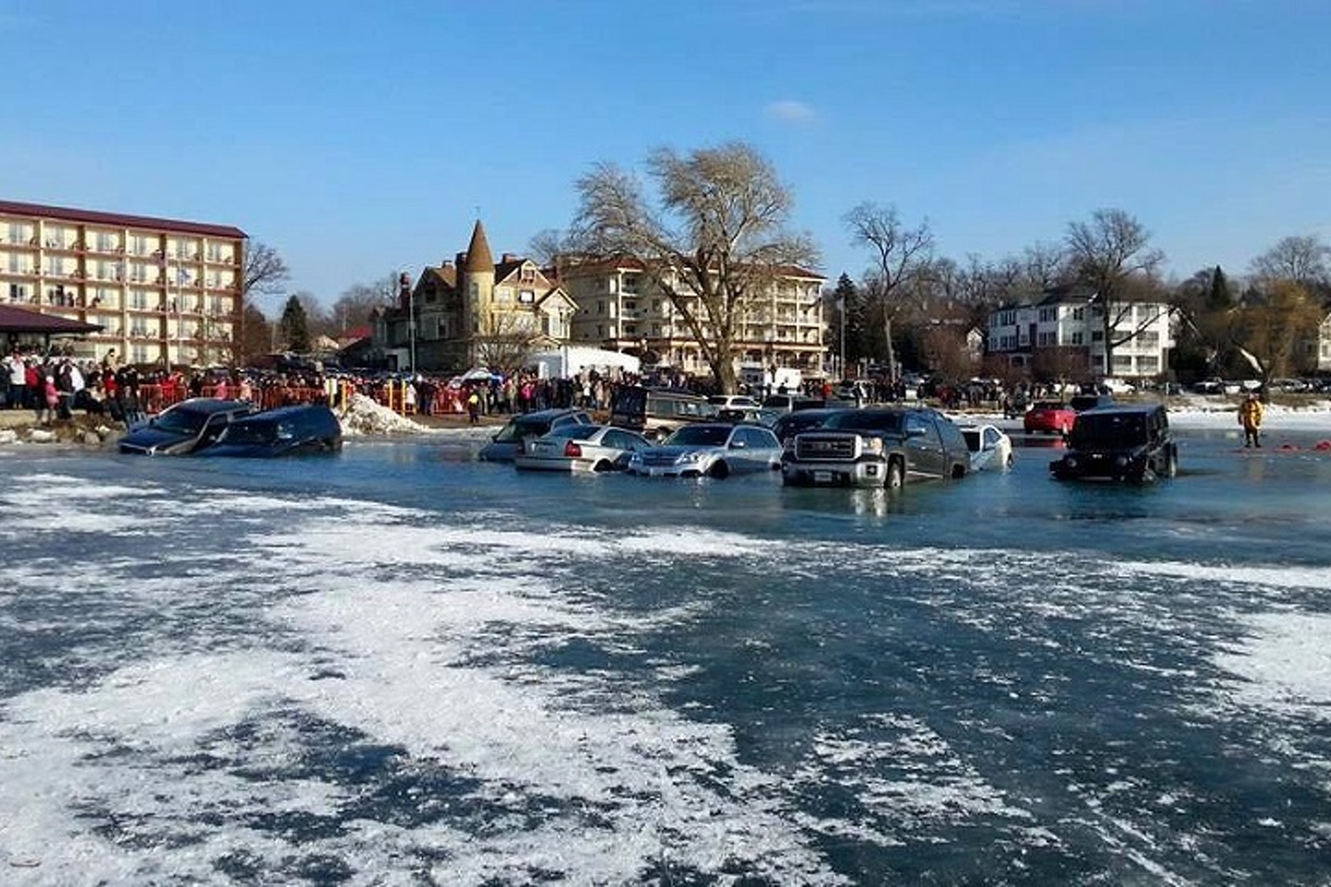 Watch Why You Shouldn't Park on a Frozen Lake