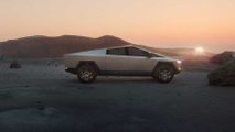 Unplugged Performance Cybrhex forged wheels visualized on Tesla Cybertruck