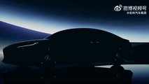 Il teaser della berlina elettrica Geely