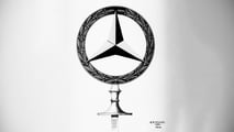 100 years of Mercedes star in a laurel wreath