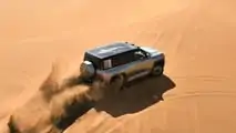 2024 BYD Yangwang U8 Premium Edition driving in the desert