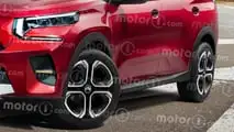 Citroen C3 Aircross (2024), il render di Motor1.com