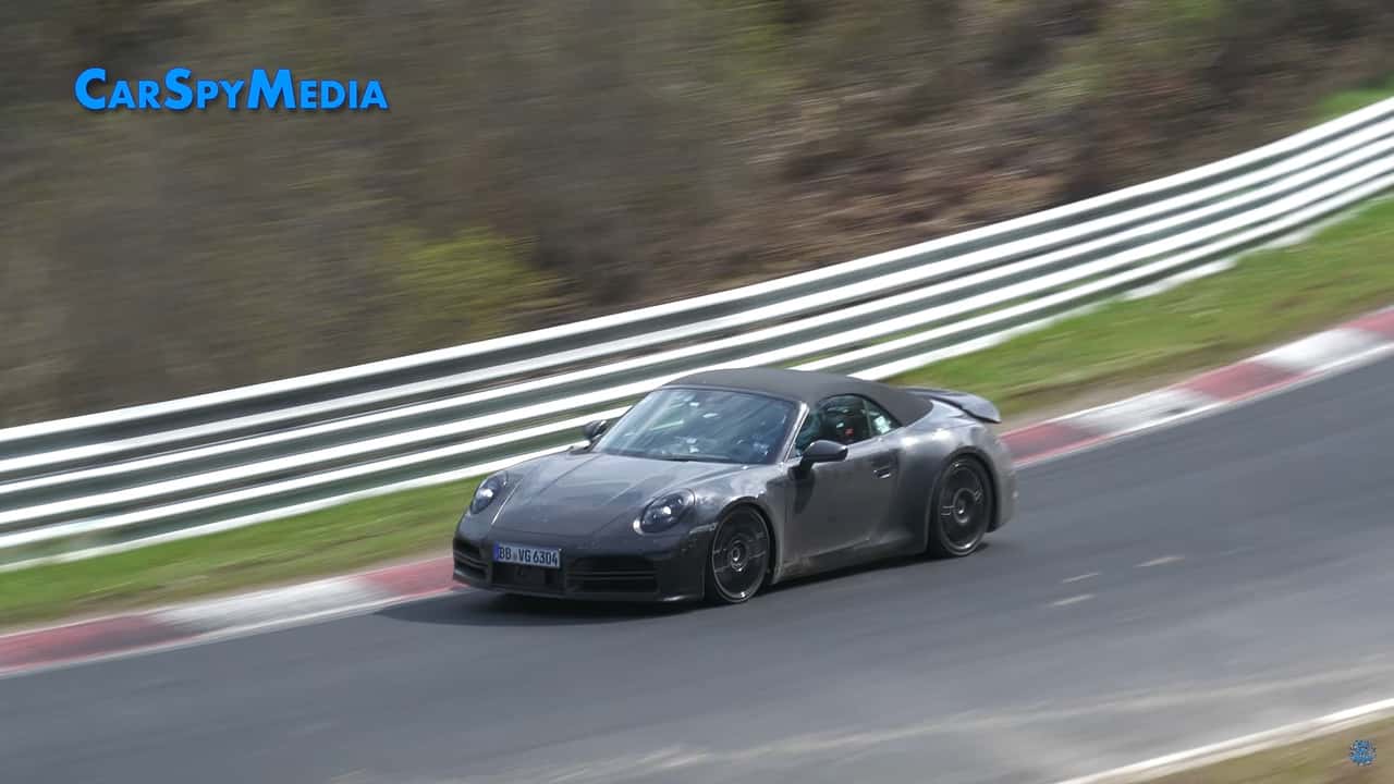 Makyajlı Porsche 911 Cabrio casus