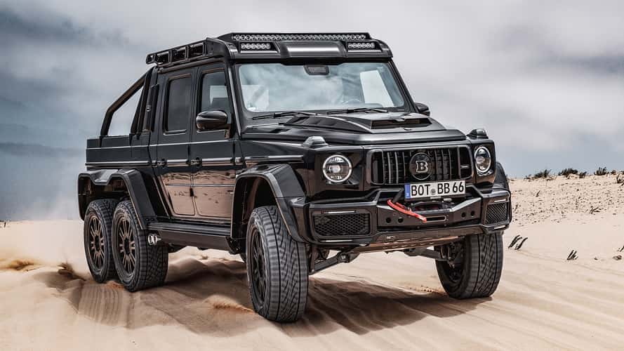 Brabus XLP 6x6 Superblack, la bestia nera con il cassone