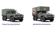 Opções militarizadas de Ranger Super Duty 6x6
