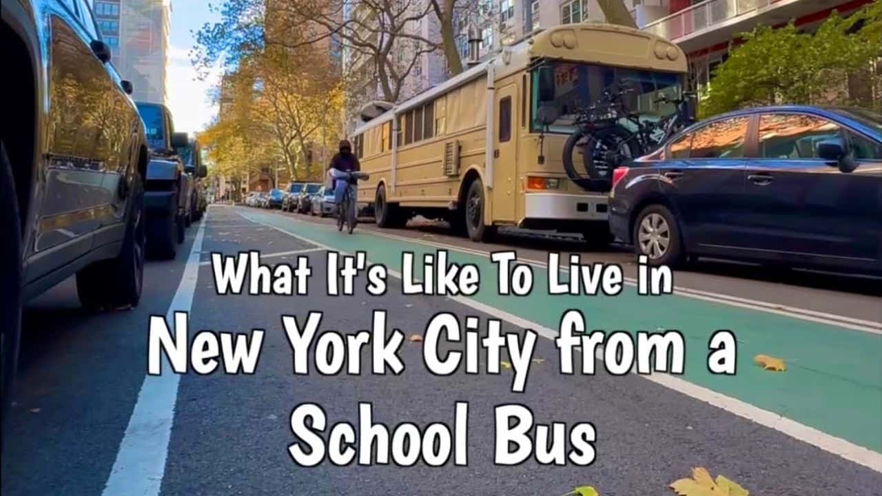 Lo scuolabus trasformato in camper super lusso è pazzesco