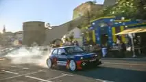 Renault 5 Turbo 3E bei der Rallye Tour de Corse