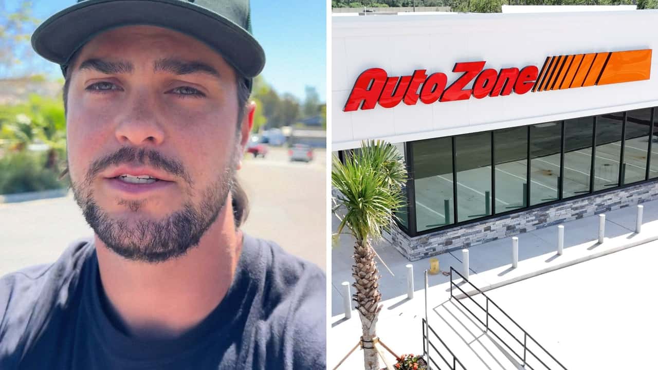 Man goes to AutoZone.