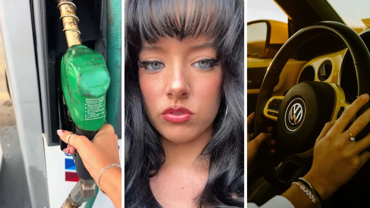 Volkswagen Beetle driver says she always puts diesel 