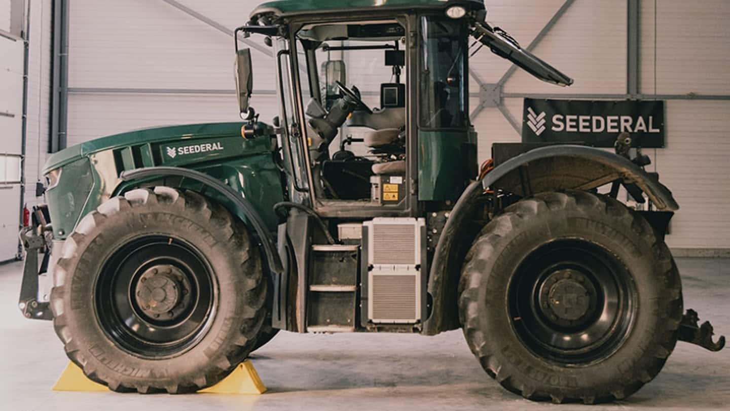 Trattore elettrico Seederal, autonomia senza rinunce in campo