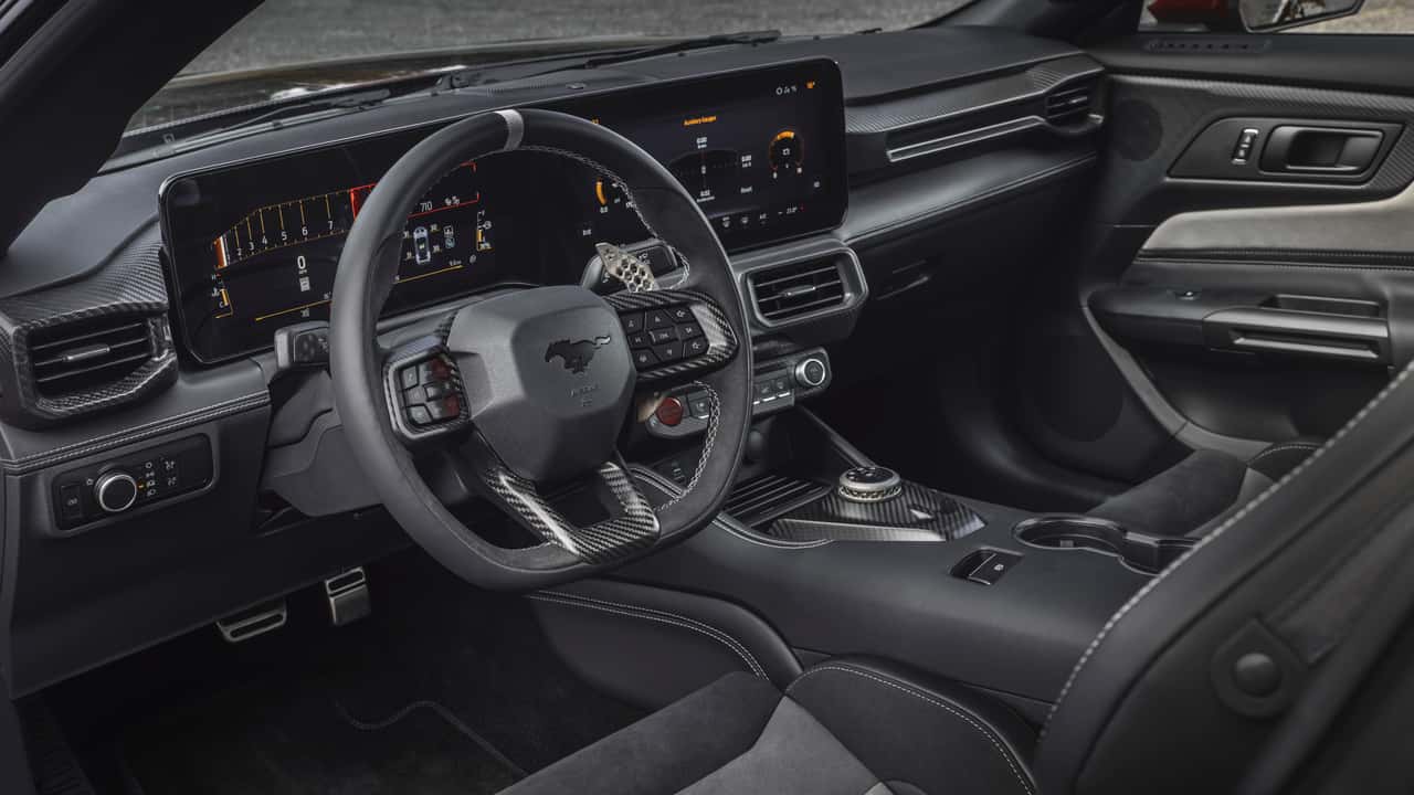 Intérieur de la Ford Mustang GTD