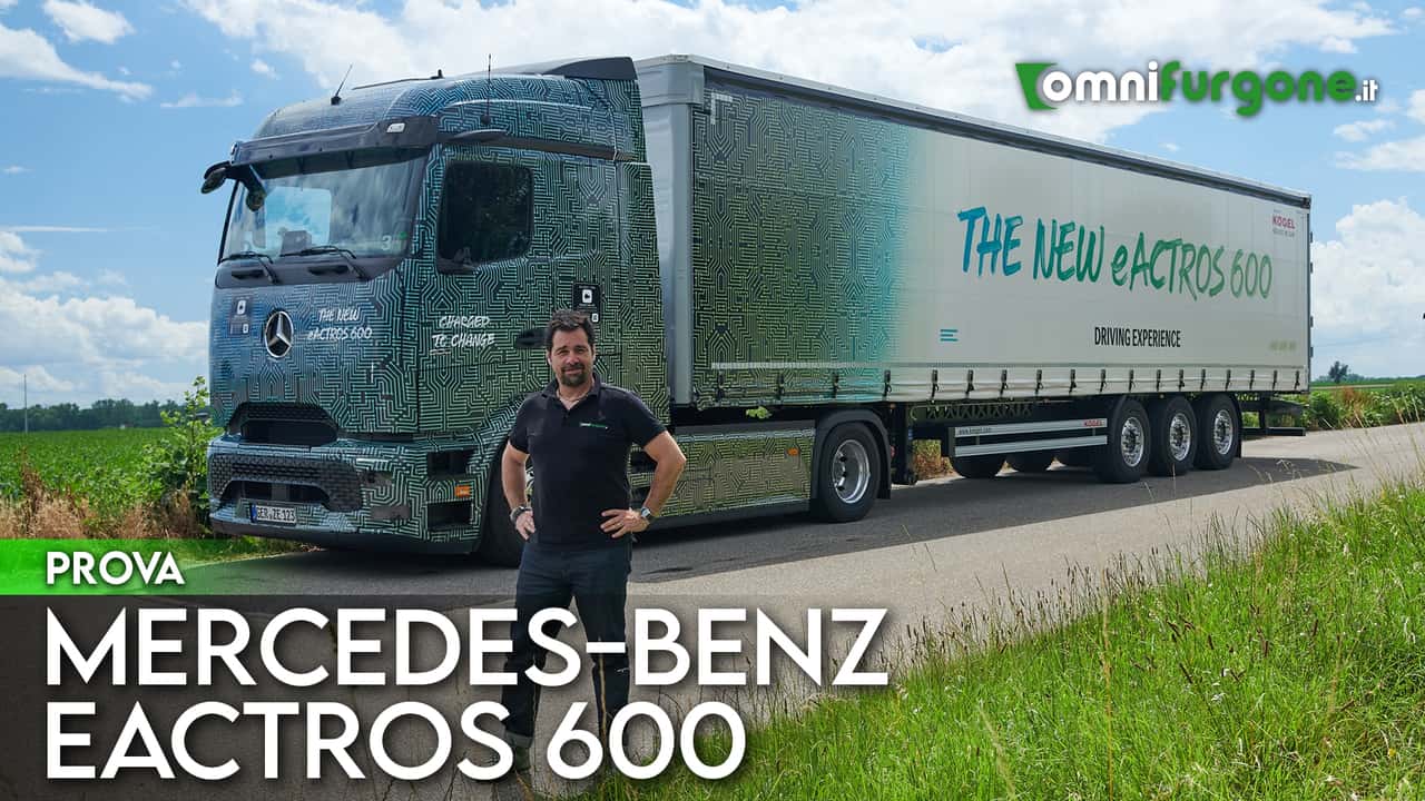 Mercedes-Benz eActros 600, la prova su strada