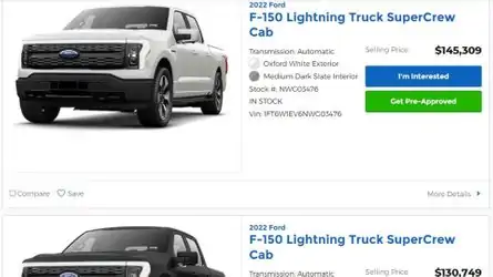 Ford Dealer Marking Up F-150 Lightning Electric Truck To Nearly $150K ford f-150 lightning markups