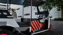 Conceito de tuk-tuk alimentado por baterias Audi de segunda mão