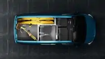 Ford E-Transit Custom: The interior with an L-shaped partition