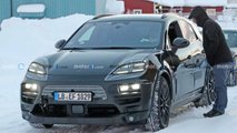 2023 Porsche Macan EV breaks down during winter testing