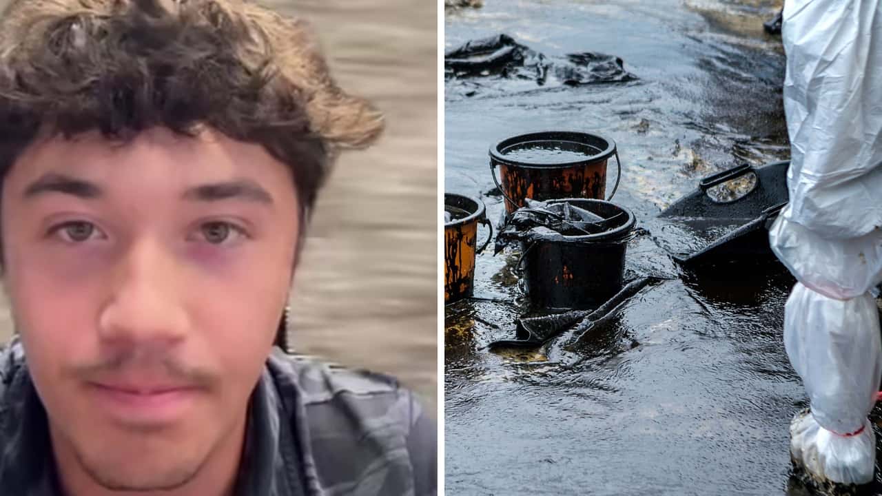 Car Oil Spill