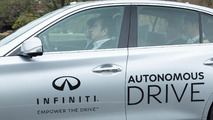 Carlos Ghosn drives Infiniti Q50 autonomous prototype