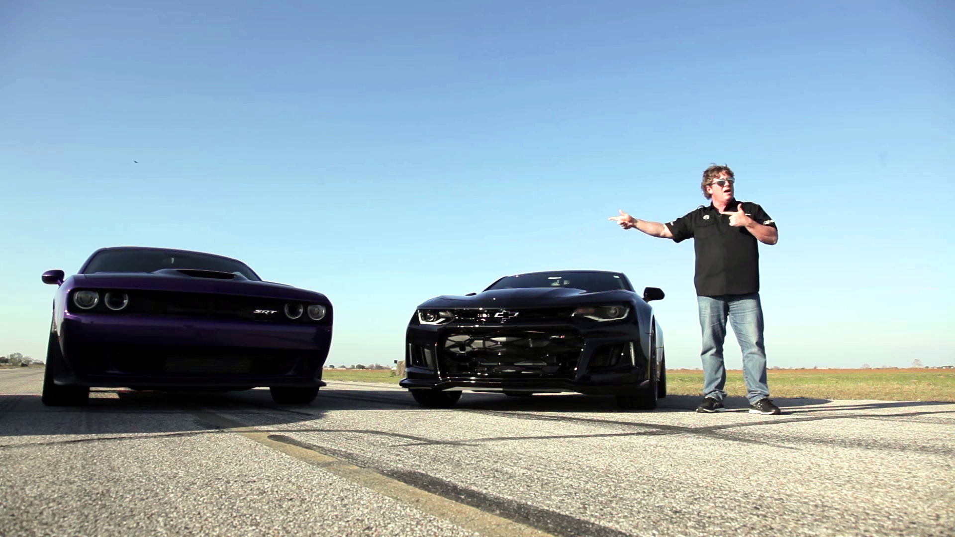 Hellcat Challenger And Camaro Zl1 Go Head To Head