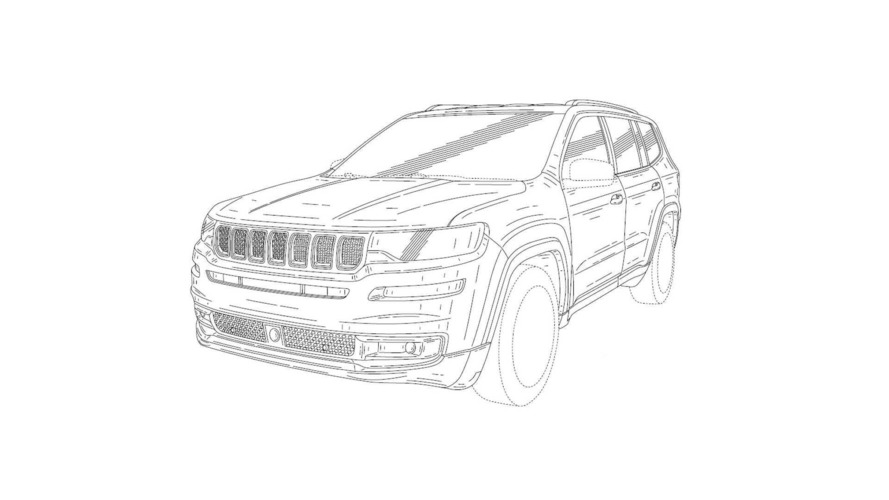 Jeep 7-Seater Patent Drawing