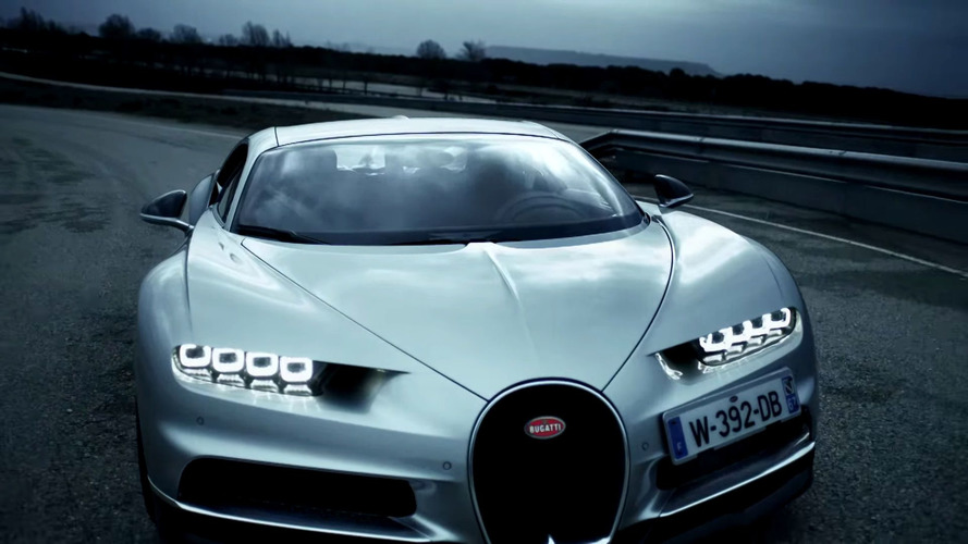 Cristiano Ronaldo testing Bugatti Chiron