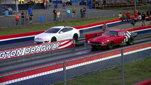 Tesla Model S P100D drag races different vehicles