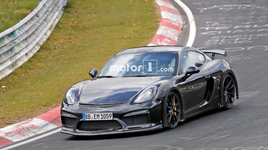 Porsche 718 Cayman GT4 fotos espía