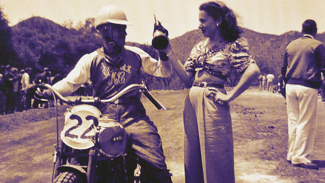 <strong>Handing out the first place trophy at an offroad race in California.</strong>