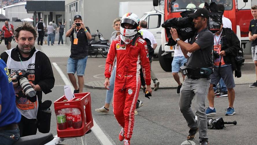 El accidente de Sebastian Vettel en el GP de Alemania