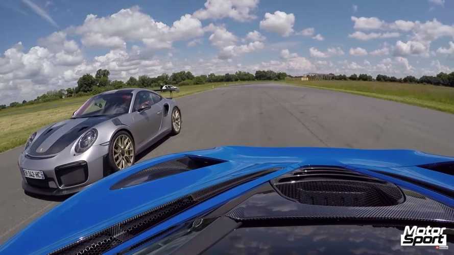 McLaren 720S shows Porsche 911 GT2 RS its taillights in drag race