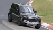 Land Rover Defender V8 nouvelle photo espion (avant)