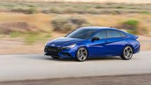 2021 Hyundai Elantra N Line Sedan Blue Exterior