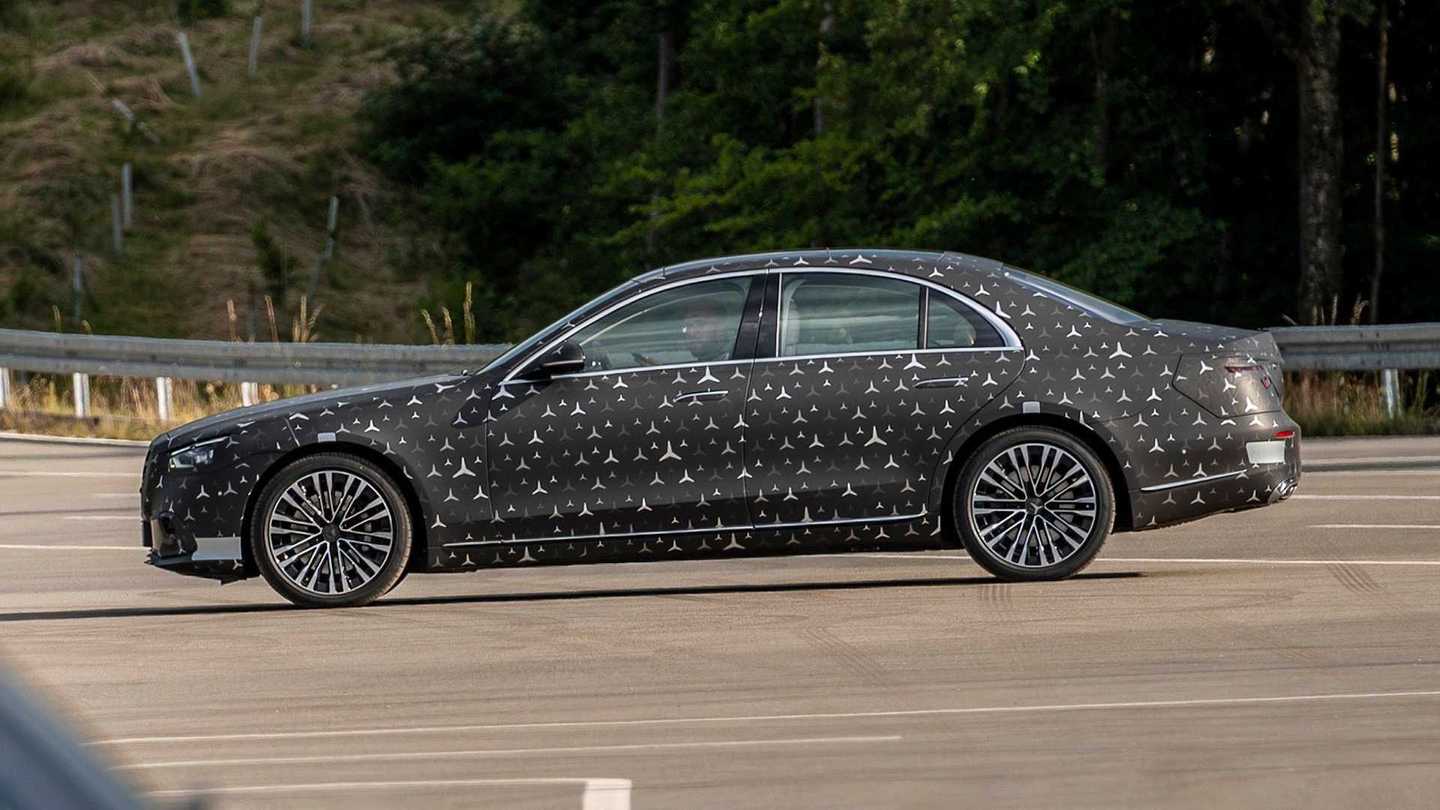 2021 Mercedes SClass teased with new EActive Body Control