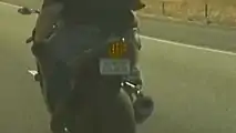 Biker Shows His Hate For Teslas By Striking Model 3 And Running Away