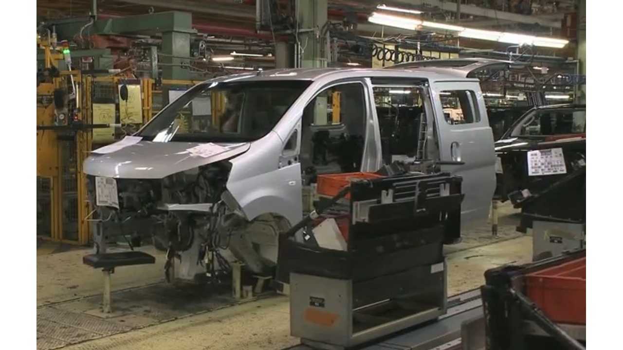 Nissan NV200 On The Line In Barcelona