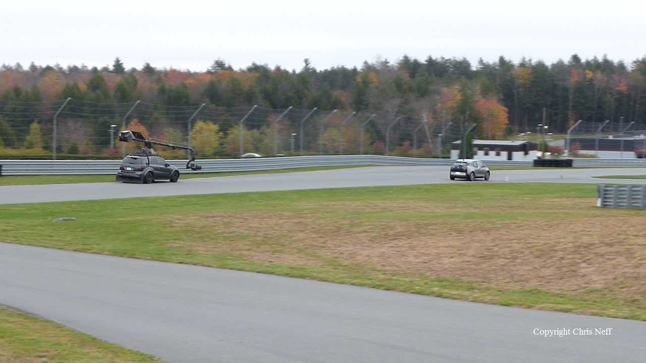 That's the chase vehicle - a Mercedes-Benz AMG ML63....the i3 had no trouble staying ahead of it