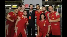 Keanu Reevs in visita alla Ferrari