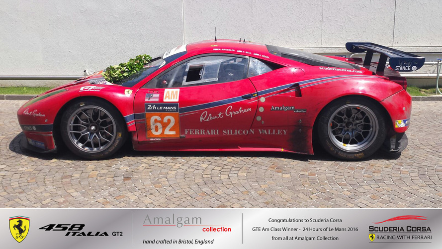Ferrari Winning Team Plaque and car