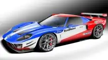 Retro Ford GT with a modern engine