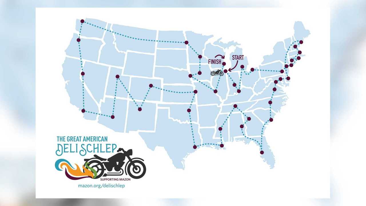 Great American Deli Schlep Map