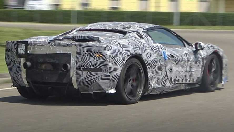 Ferrari V6 hybrid spied cruising the streets of Maranello