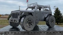 Jeep Wrangler chimenea de forja