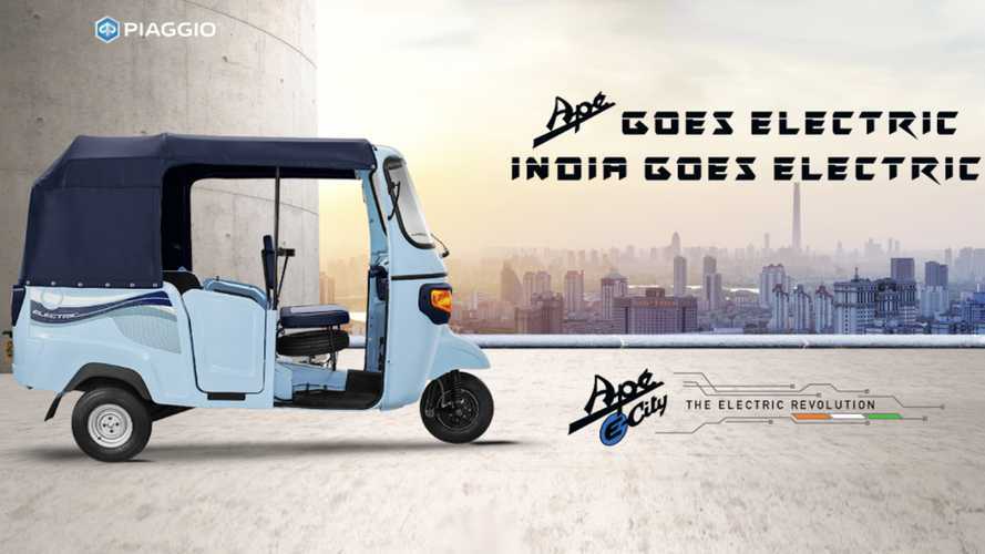 L'Ape Piaggio è anche elettrico. In India debutta la versione E-City