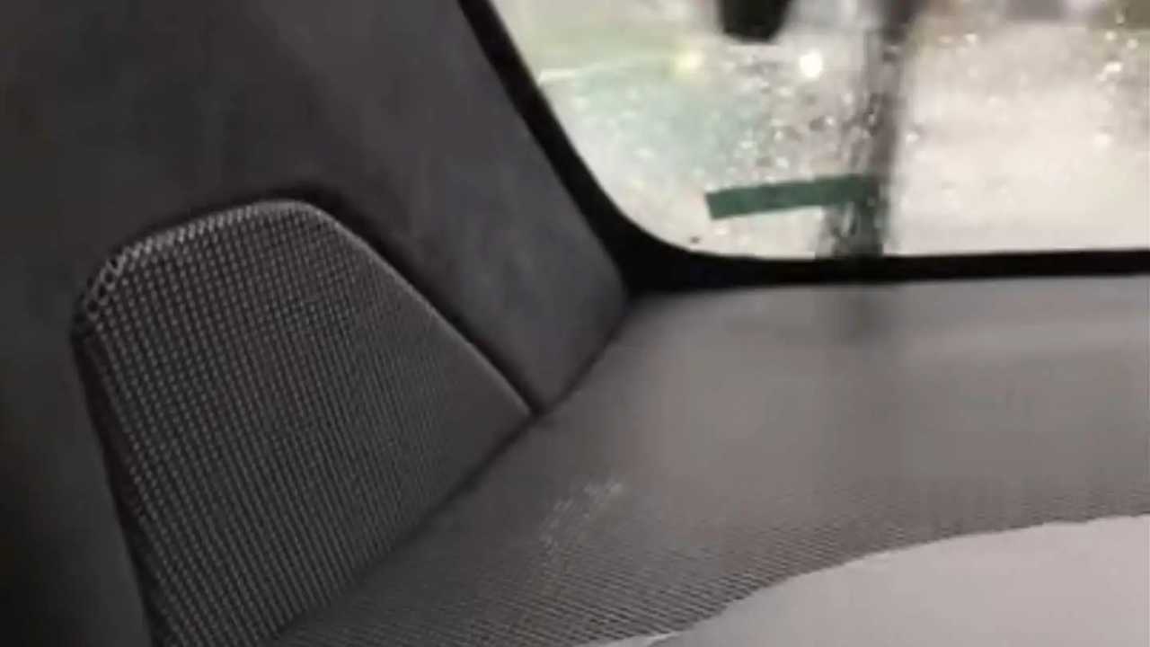 Check Water Flowing Inside Tesla Model X When It Crosses Puddles