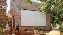 Rivian Venice Hub outside screen